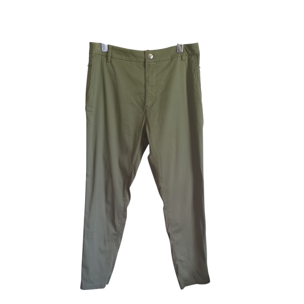 Birddogs Stretch Khakis Hunter Green Straight Leg Slim‎ Size 32x30